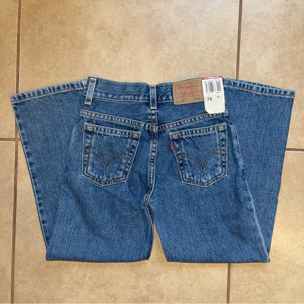 Vintage 80’s 90’s Levi’s Kids 550 Denim Jeans Youth 7X
